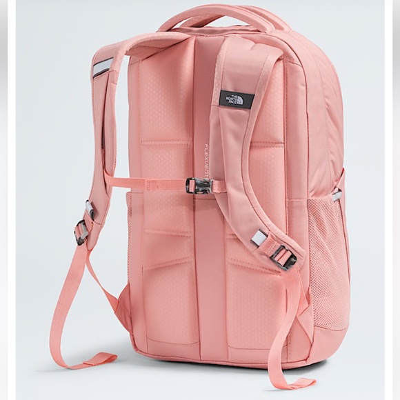 The North Face Jester Luxe Backpack Womens Terracotta/Burnt Coral Metallic NEW - Picture 2 of 5